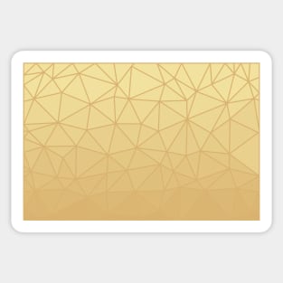 Gold Geometric Abstract Artwork. Sticker